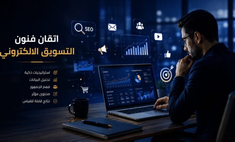 إتقان فنون التسويق الإلكتروني من خلال استراتيجيات رقمية حديثة وتحليل البيانات وبناء حملات تسويقية ناجحة